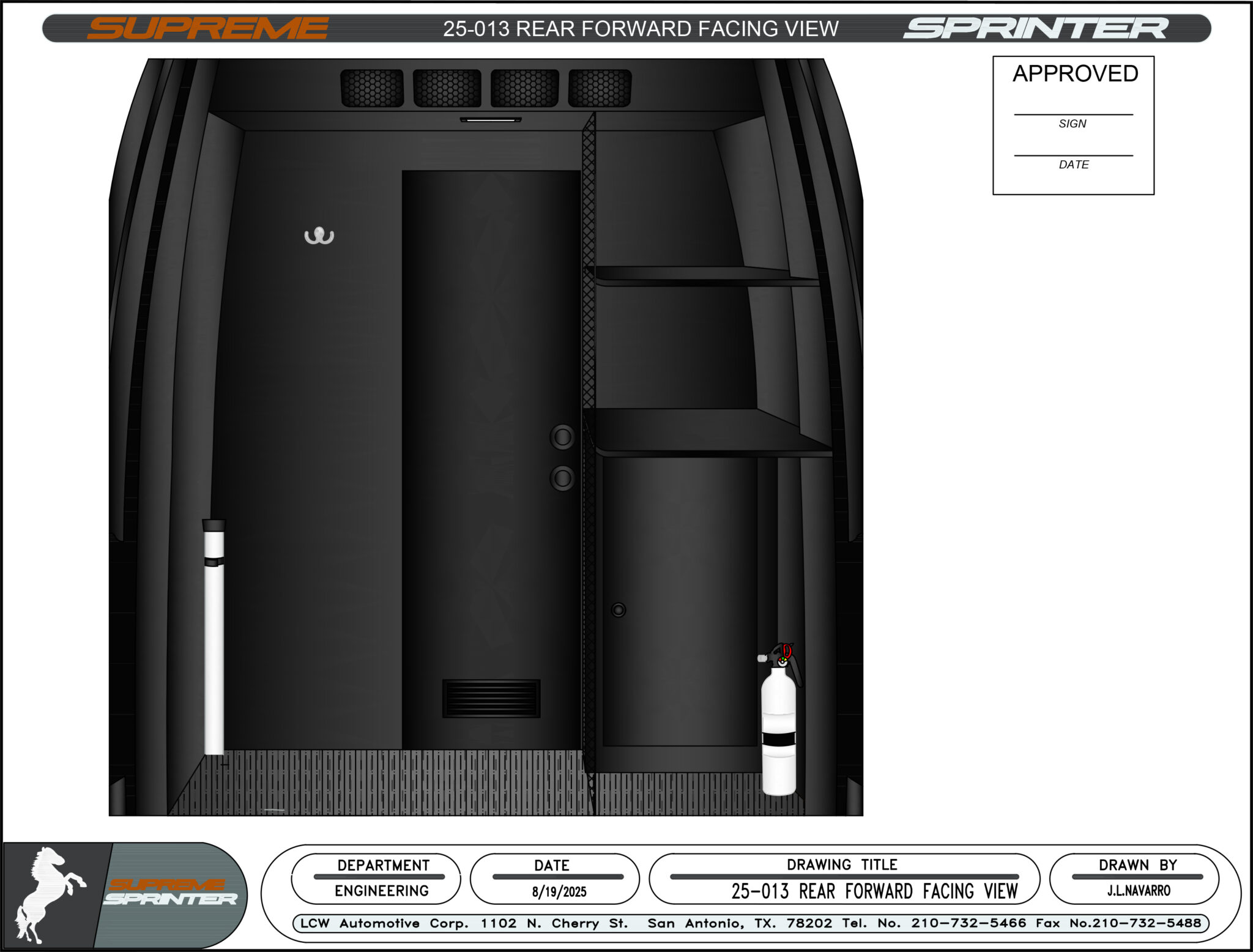 25-013 Rear Forward Facing View