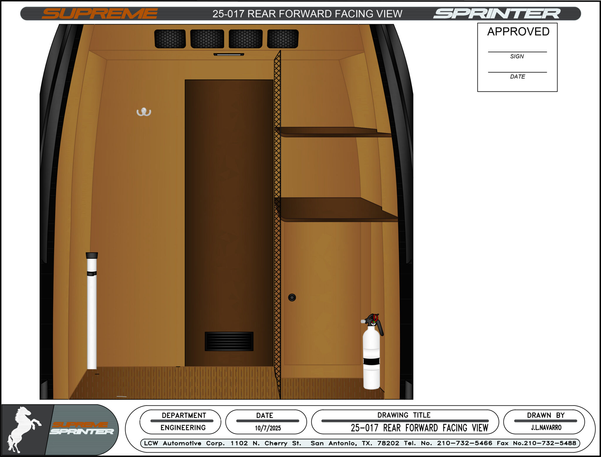 25-017 Rear Forward Facing View