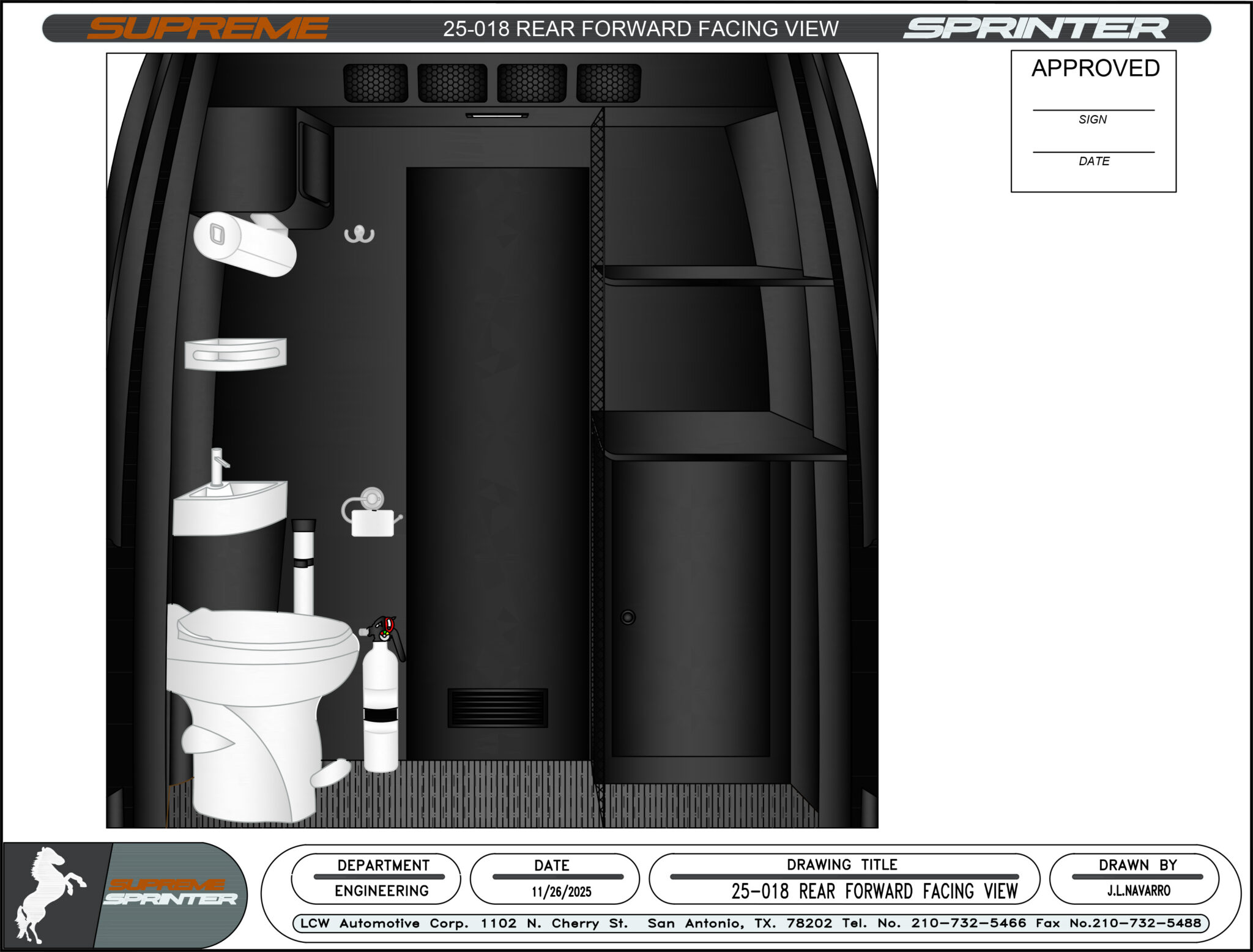 25-018 Rear Forward Facing View