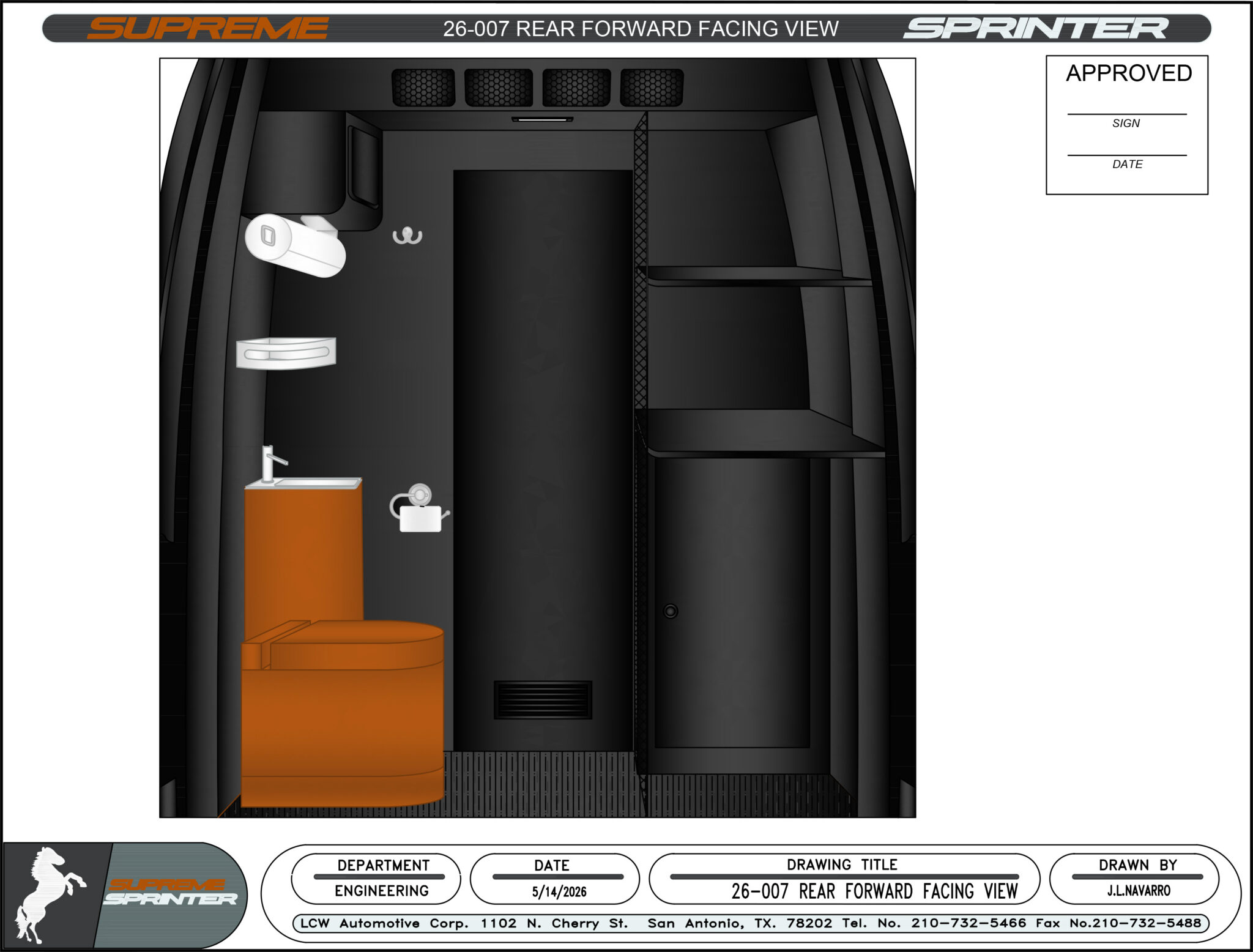26-007 Rear Forward Facing View