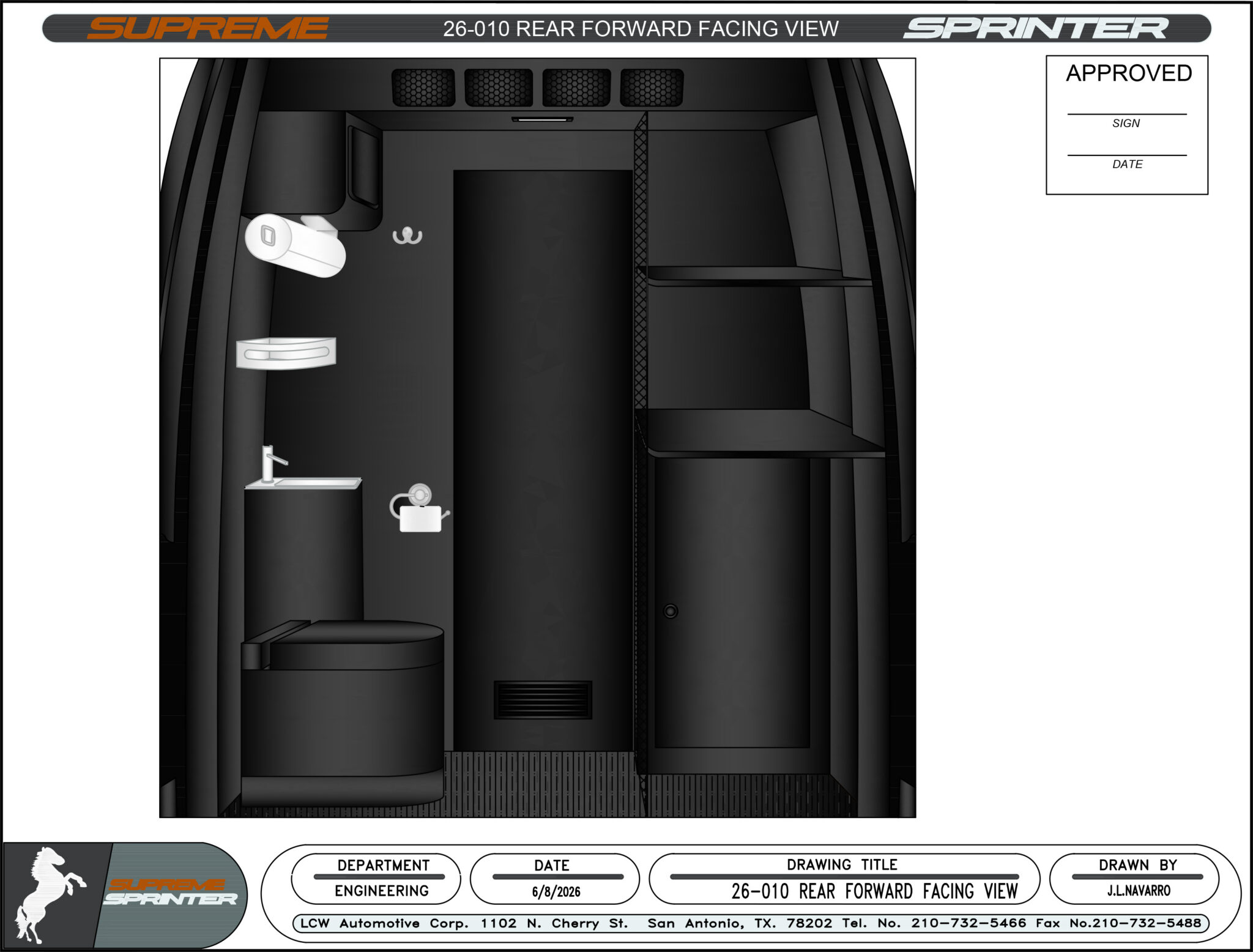 26-010 Rear Forward Facing View